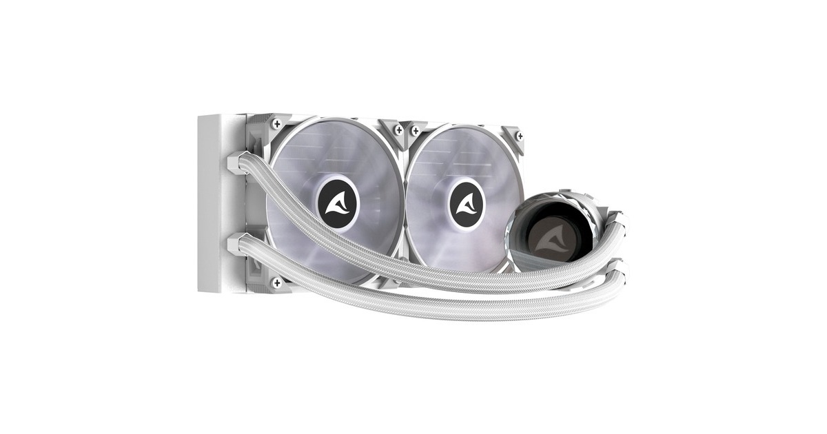 Sharkoon S80 RGB White AIO 240mm, Wasserkühlung(weiß)