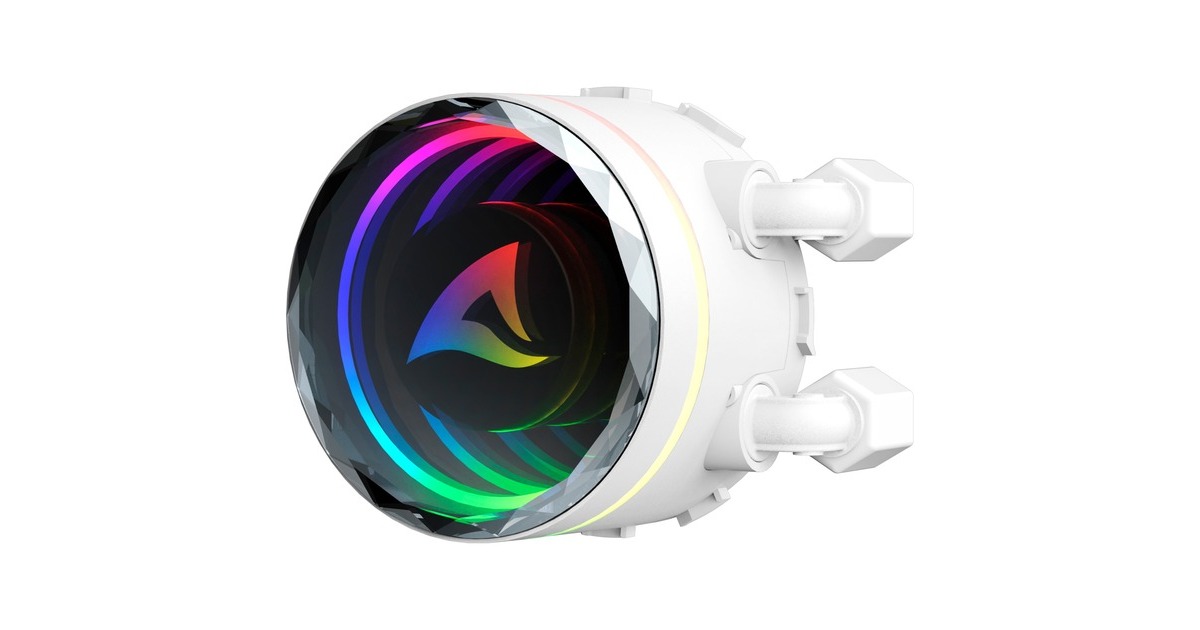 Sharkoon S90 RGB White AIO 360mm, Wasserkühlung(weiß)