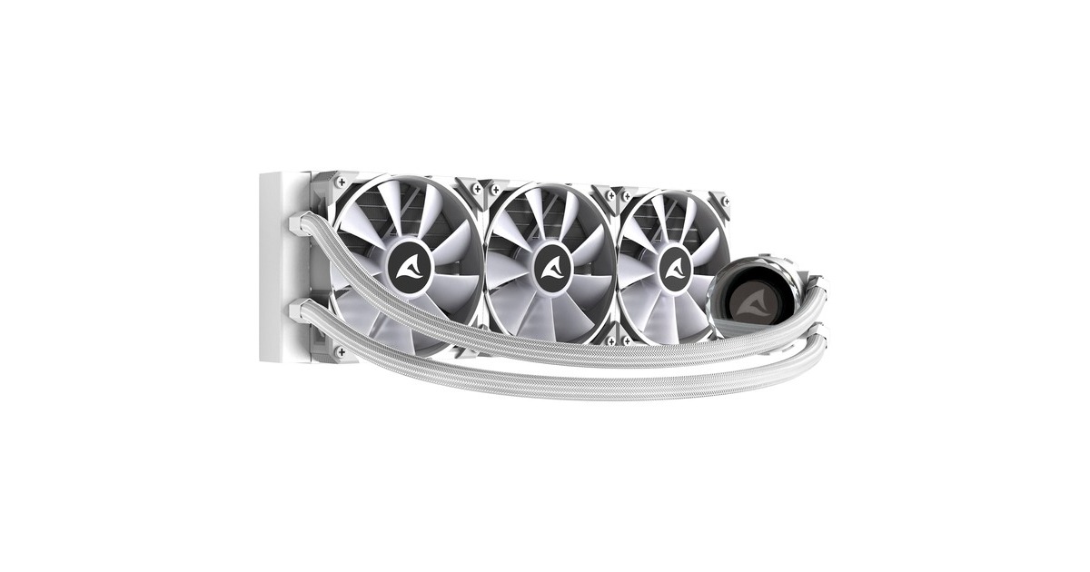 Sharkoon S90 RGB White AIO 360mm, Wasserkühlung(weiß)
