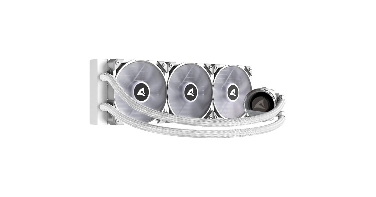 Sharkoon S90 RGB White AIO 360mm, Wasserkühlung(weiß)