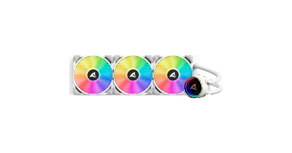 Sharkoon S90 RGB White AIO 360mm, Wasserkühlung(weiß)