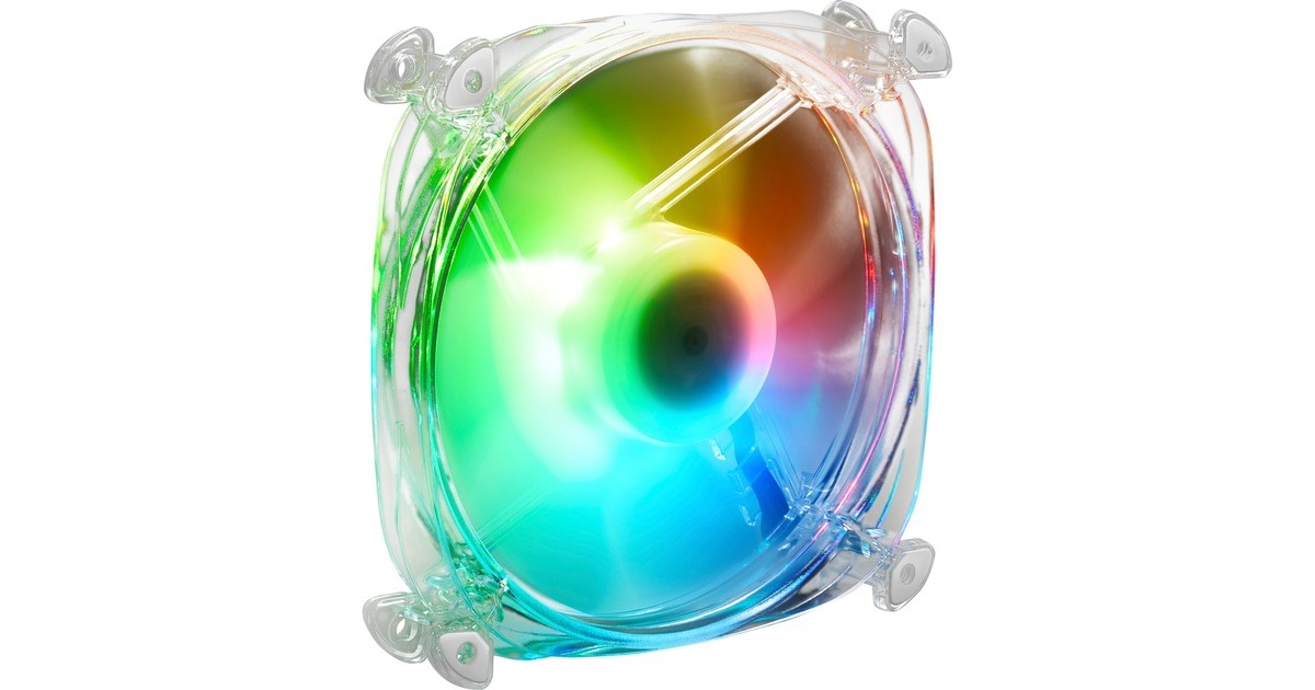 Sharkoon SHARK Disc PWM RGB Fan, Gehäuselüfter(transparent)