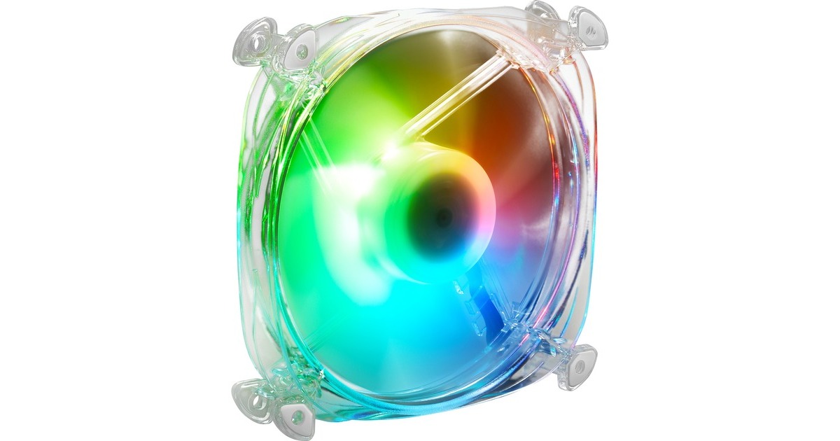 Sharkoon SHARK Disc RGB Fan, Gehäuselüfter(transparent)