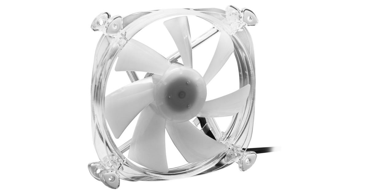 Sharkoon SHARK Disc RGB Fan, Gehäuselüfter(transparent)