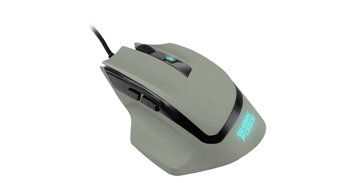 Sharkoon SHARK Force II, Gaming-Maus(grau)