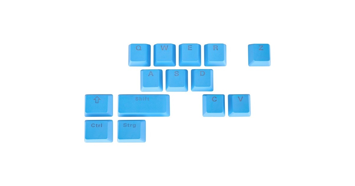 Sharkoon SKILLER SAC14, Tastenkappe(blau, 14 Stück)