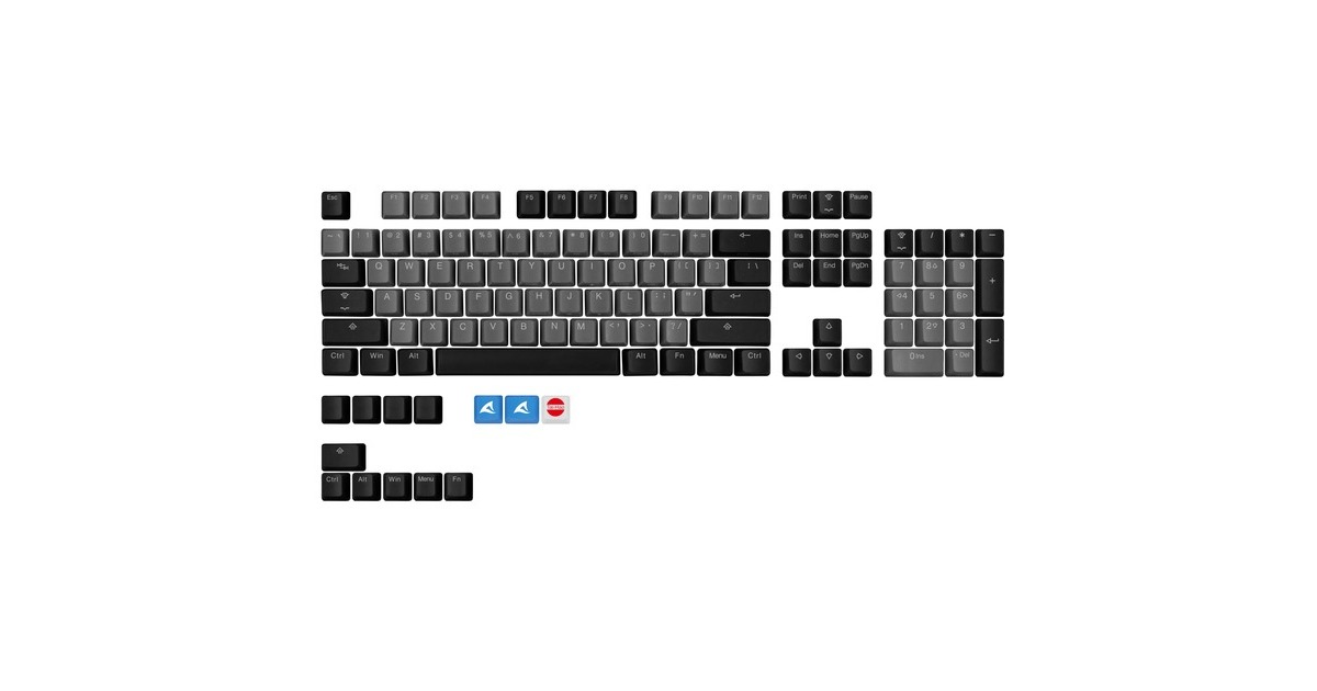 Sharkoon SKILLER SAC20, Tastenkappe(schwarz, 114 Stück, ANSI-Layout (US))