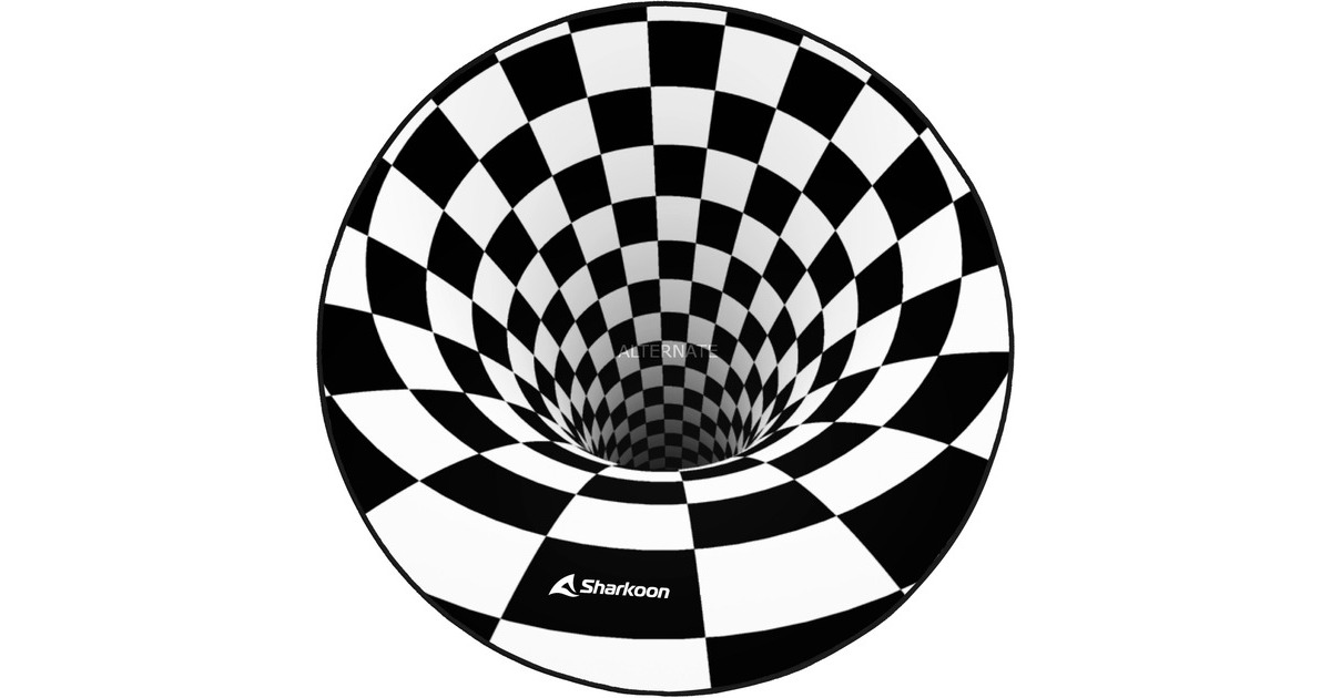 Sharkoon SKILLER SFM12 3D Vortex, Schutzmatte(schwarz/weiß, Ø 120cm)