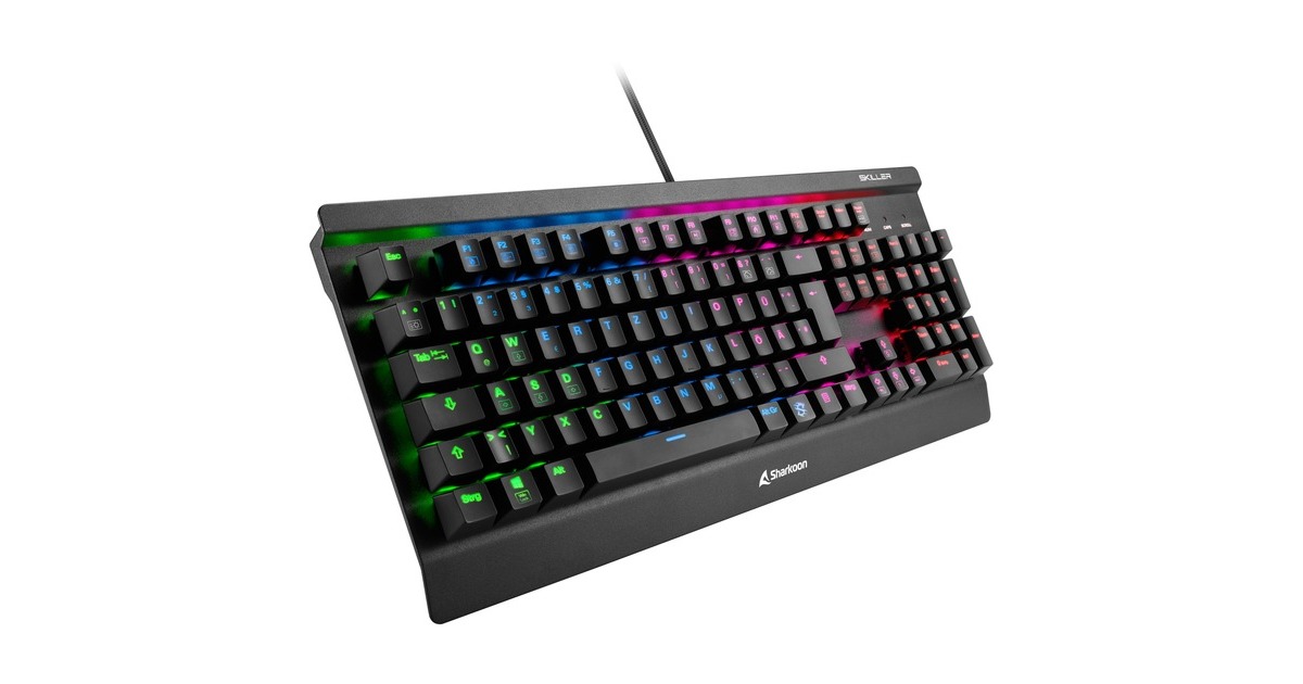 Sharkoon SKILLER SGK3, Gaming-Tastatur(schwarz, DE-Layout, Kailh Blue)