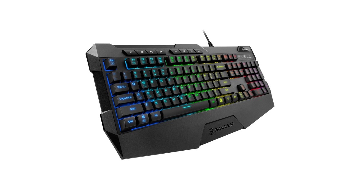 Sharkoon SKILLER SGK4, Gaming-Tastatur(schwarz, BE-Layout, Rubberdome)