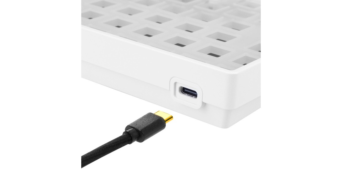 Sharkoon SKILLER SGK50 S3 Barebone, Gaming-Tastatur(weiß, Outlet)