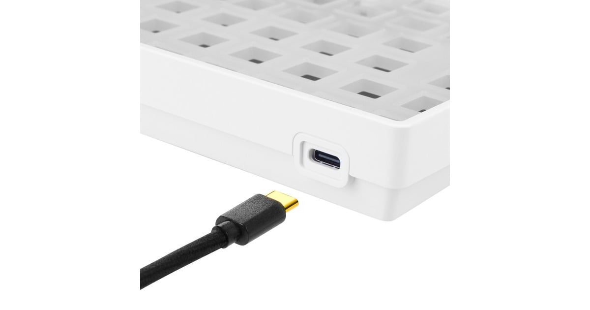 Sharkoon SKILLER SGK50 S3 Barebone, Gaming-Tastatur(weiß)