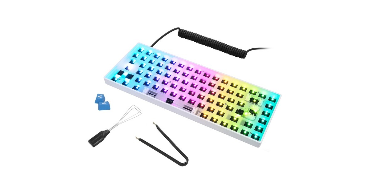 Sharkoon SKILLER SGK50 S3 Barebone, Gaming-Tastatur(weiß, Outlet)