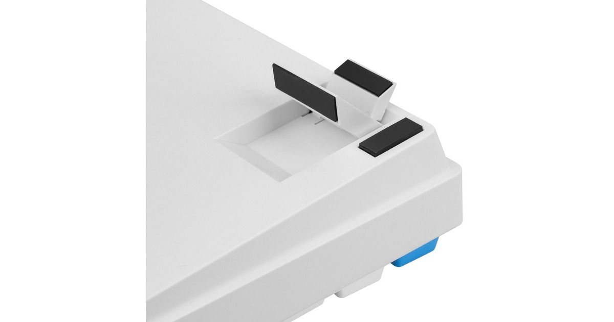 Sharkoon SKILLER SGK50 S3 PBT, Gaming-Tastatur(weiß/hellblau, DE-Layout, Gateron G Pro 3.0 Yellow)