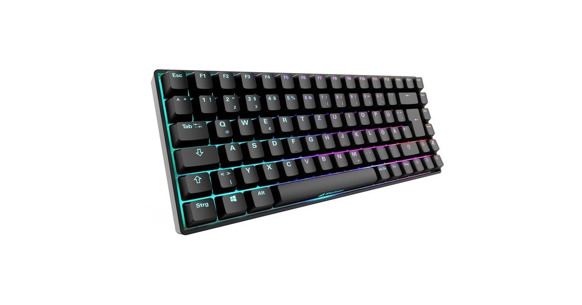 Sharkoon SKILLER SGK50 S3, Gaming-Tastatur(schwarz, DE-Layout, Gateron Brown)