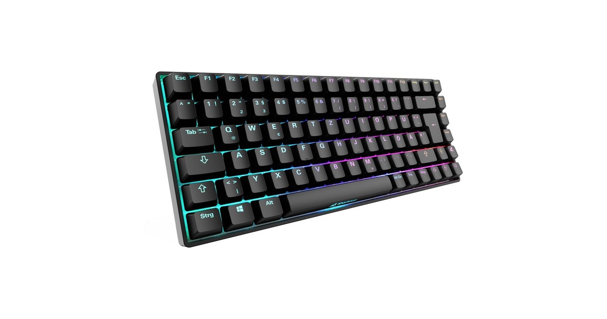 Sharkoon SKILLER SGK50 S3, Gaming-Tastatur(schwarz, DE-Layout, Gateron Yellow)