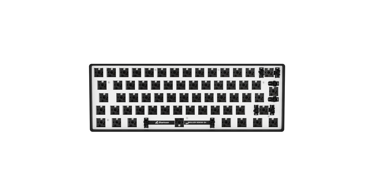 Sharkoon SKILLER SGK50 S4 Barebone, Gaming-Tastatur(schwarz, ISO-Layout)