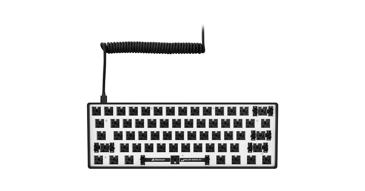 Sharkoon SKILLER SGK50 S4 Barebone, Gaming-Tastatur(schwarz, ANSI-Layout)