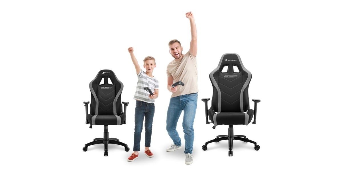 Sharkoon SKILLER SGS2 Jr., Gaming-Stuhl(schwarz/grau, Outlet)