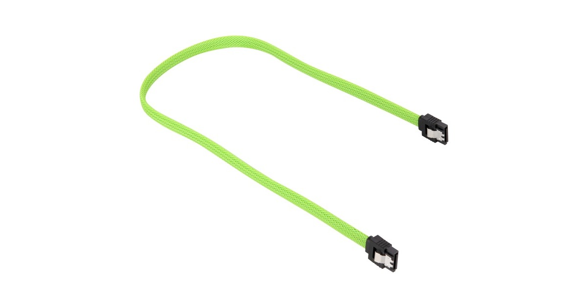 Sharkoon Sata III Kabel sleeve(grün, 30 cm)
