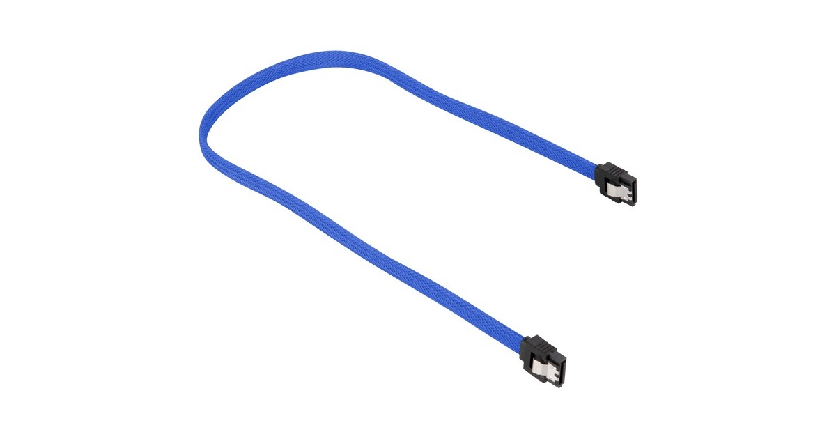 Sharkoon Sata III Kabel sleeve(blau, 45 cm)