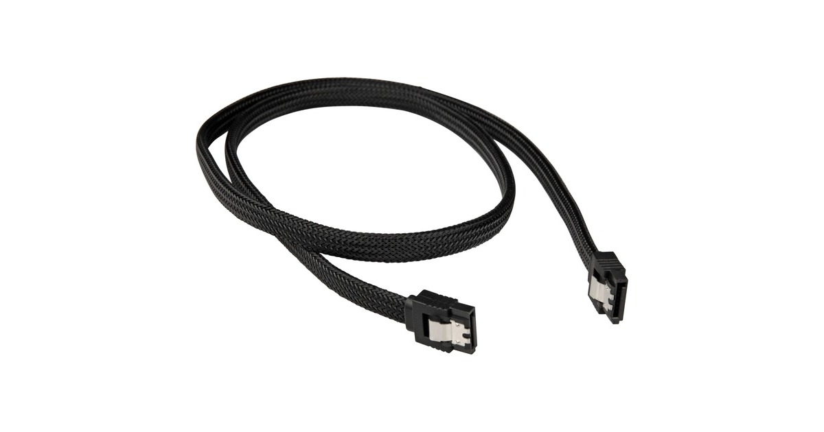 Sharkoon Sata III Kabel sleeve(schwarz, 75 cm)