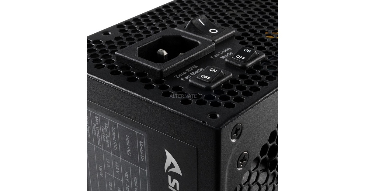 Sharkoon SilentStorm Cool Zero 650W, PC-Netzteil(schwarz, 4x PCIe, Kabel-Management, 650 Watt)
