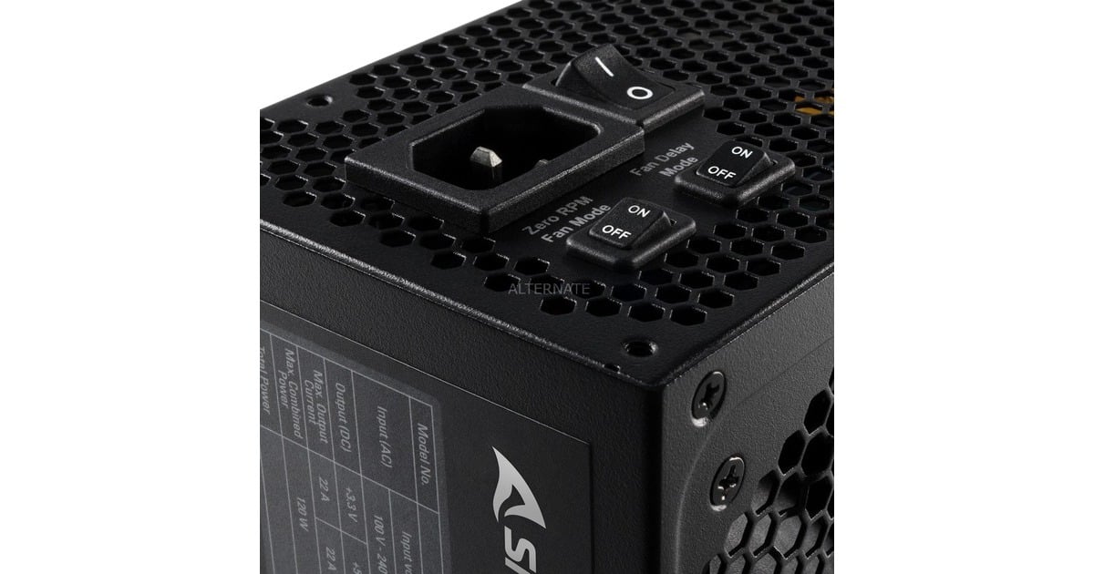 Sharkoon SilentStorm Cool Zero 750W, PC-Netzteil(schwarz, 4x PCIe, Kabel-Management, 750 Watt, Outlet)