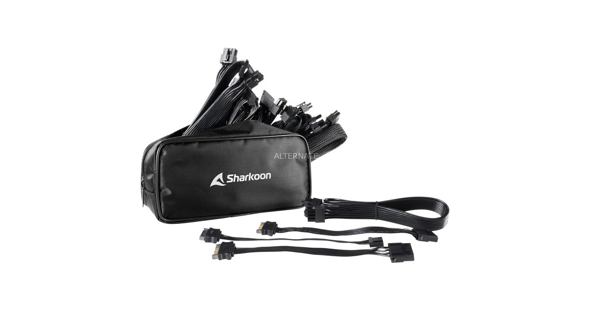 Sharkoon SilentStorm Cool Zero 850W, PC-Netzteil(schwarz, 4x PCIe, Kabel-Management, 850 Watt)