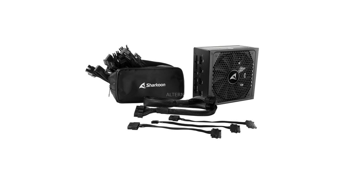 Sharkoon SilentStorm Cool Zero 850W, PC-Netzteil(schwarz, 4x PCIe, Kabel-Management, 850 Watt, Outlet)