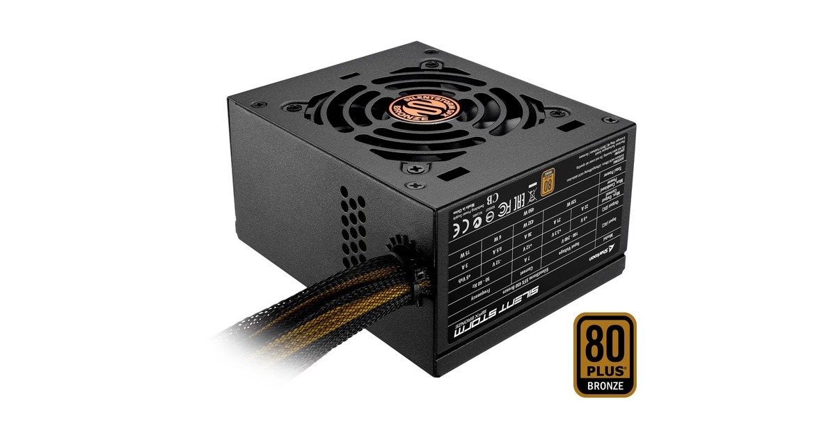 Sharkoon SilentStorm SFX Bronze 450W, PC-Netzteil(schwarz, 2x PCIe, 450 Watt)