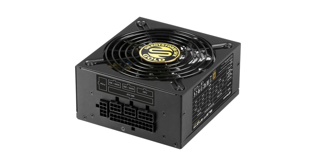 Sharkoon SilentStorm SFX Gold 500W, PC-Netzteil(schwarz, 2x PCIe, Kabel-Management, 500 Watt)