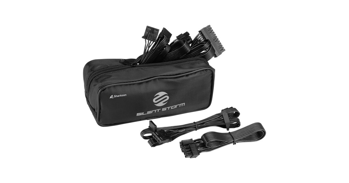 Sharkoon SilentStorm SFX Gold 500W, PC-Netzteil(schwarz, 2x PCIe, Kabel-Management, 500 Watt)
