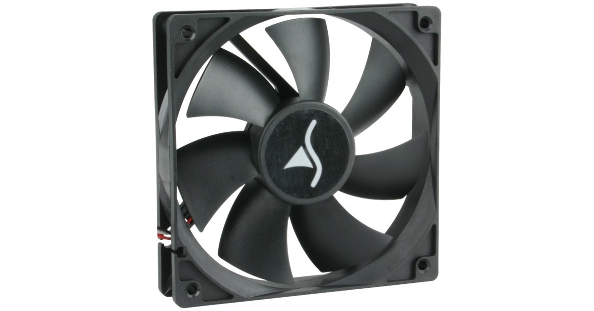 Sharkoon System Fan, Gehäuselüfter(schwarz, 3-Pin-Anschluss, Silent, Bulk)