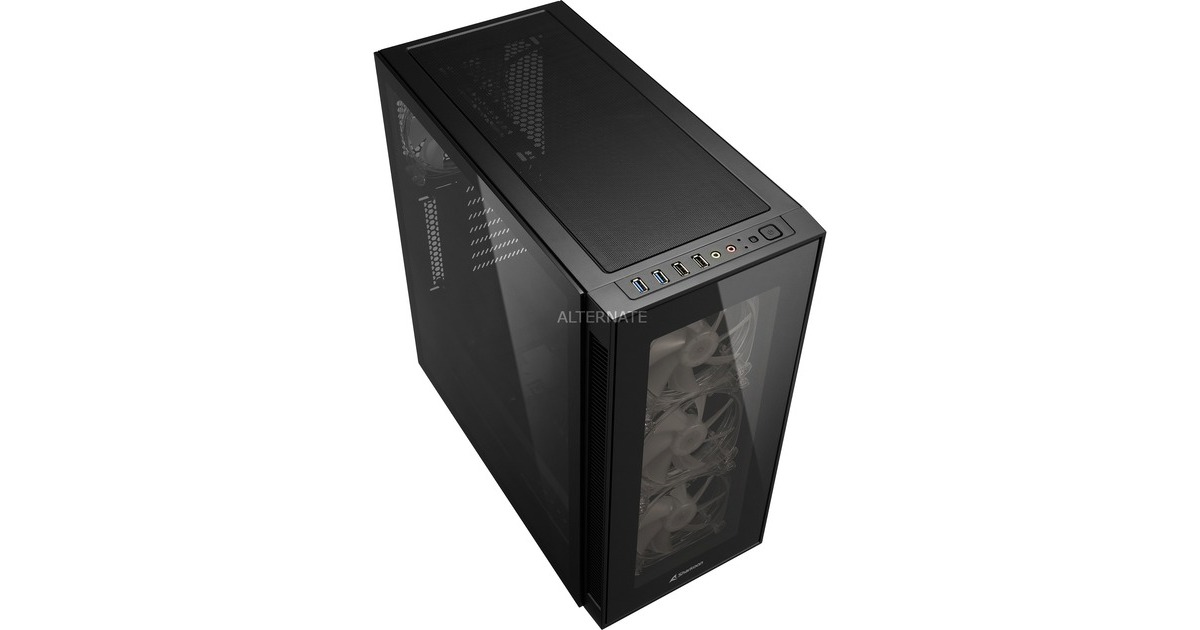 Sharkoon TG5 PRO RGB, Tower-Gehäuse(schwarz)