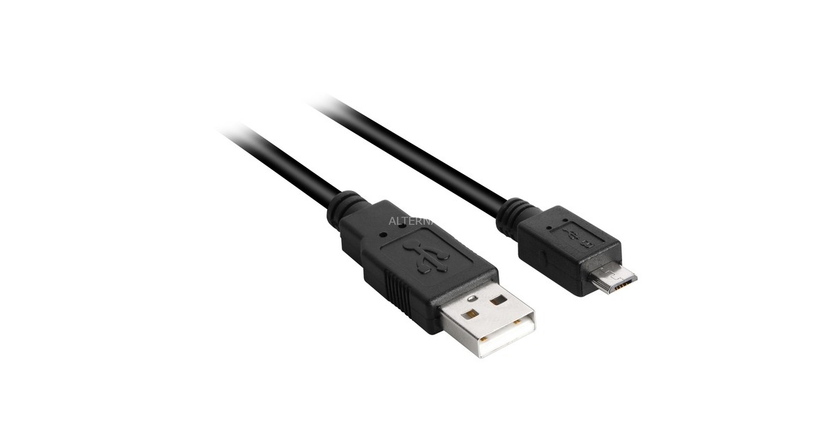 Micro-USB Buchse(schwarz, 1,5 Meter)