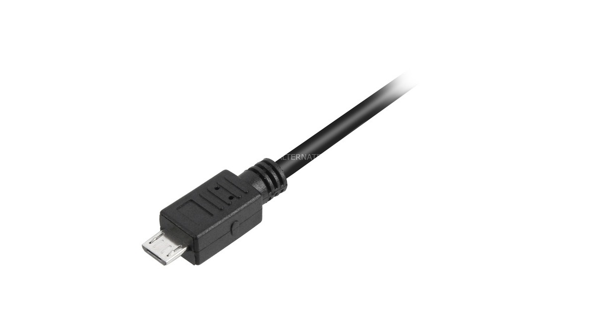 Micro-USB Stecker(schwarz, 1,0 Meter)