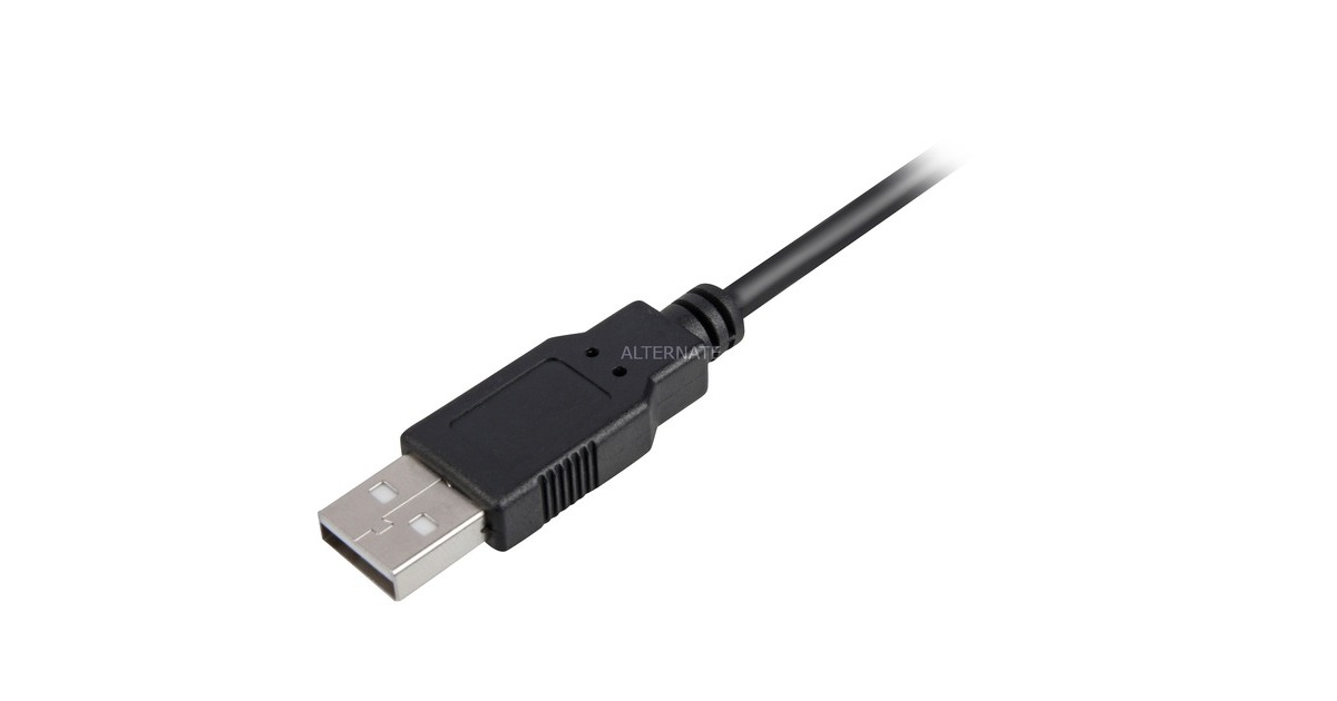 USB-A Buchse(schwarz, 2,0 Meter, doppelt geschirmt)