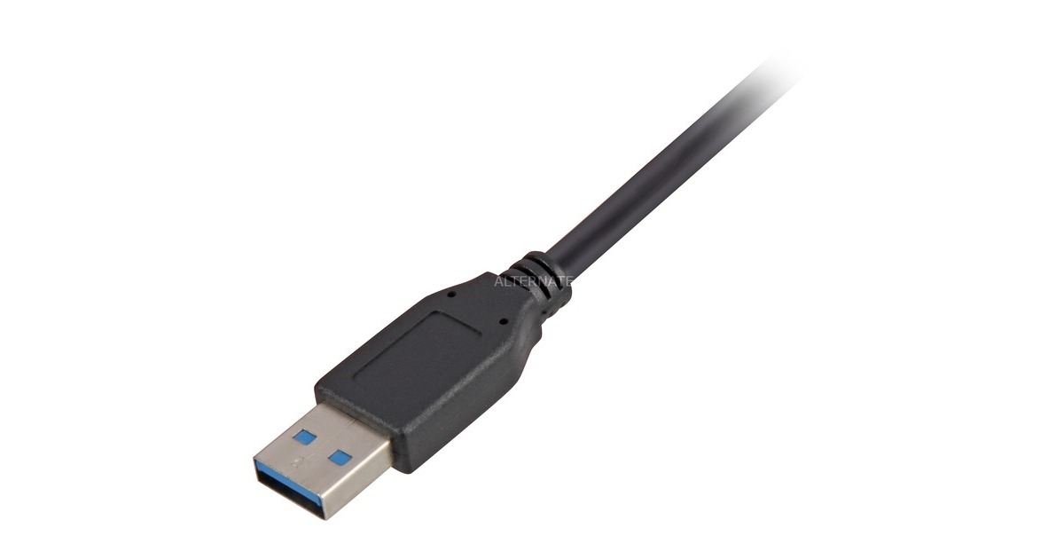 USB-B Stecker(schwarz, 3 Meter)
