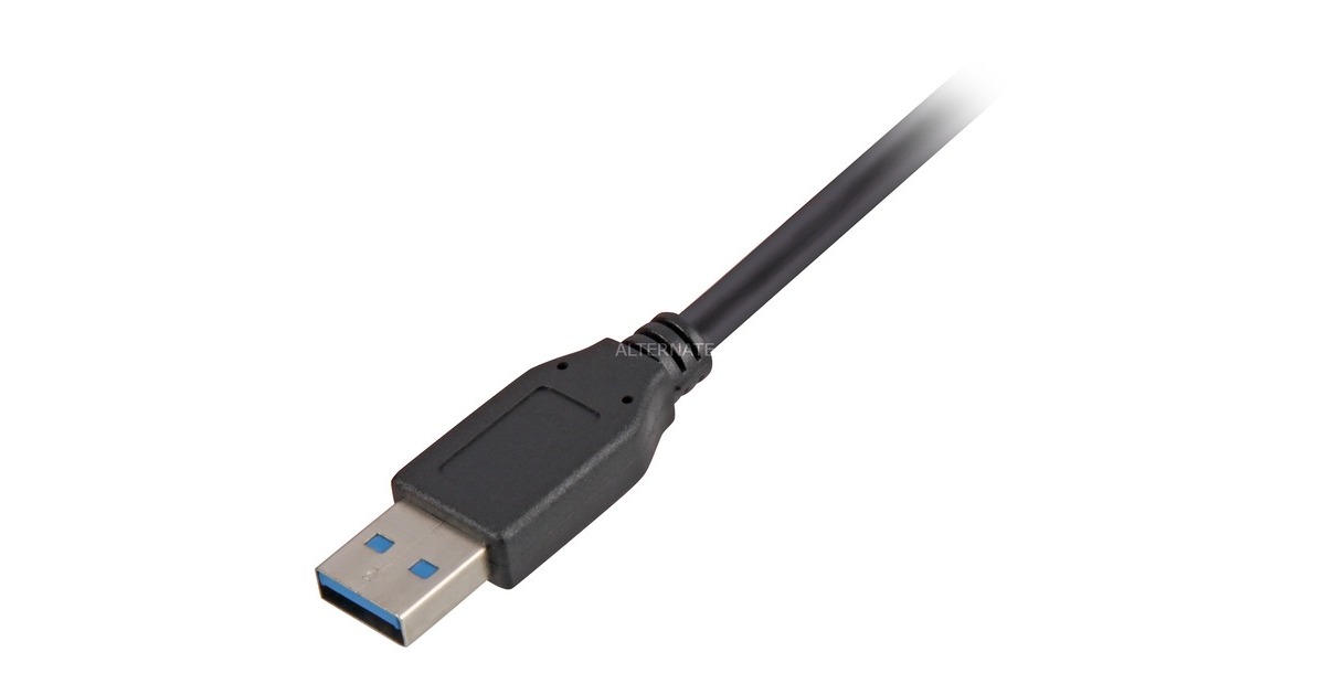 USB-B Stecker(schwarz, 5 Meter)