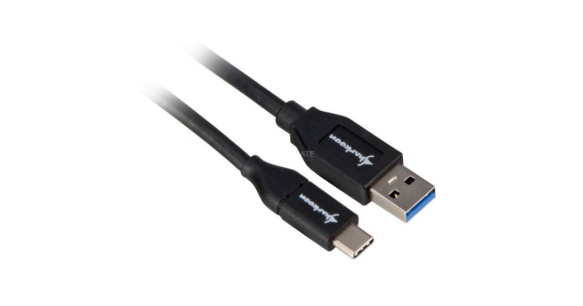 USB-C Stecker(schwarz, 0,5 Meter)