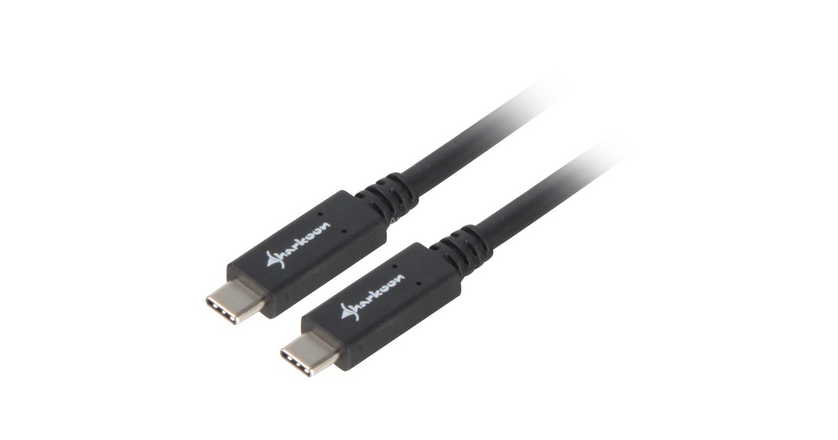 USB-C Stecker(schwarz, 0,5 Meter)