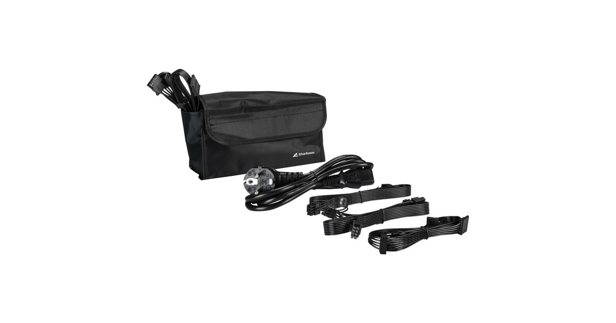 Sharkoon WPM Gold ZERO 550W, PC-Netzteil(schwarz, 4x PCIe, Kabel-Management, 550 Watt)