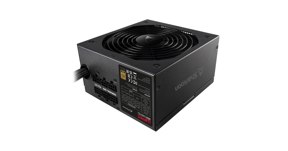 Sharkoon WPM Gold ZERO 750W, PC-Netzteil(schwarz, 4x PCIe, Kabel-Management, 750 Watt)