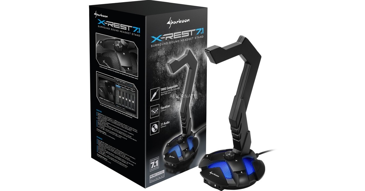 Sharkoon X-Rest 7.1 Headset Ständer, Halterung(schwarz)
