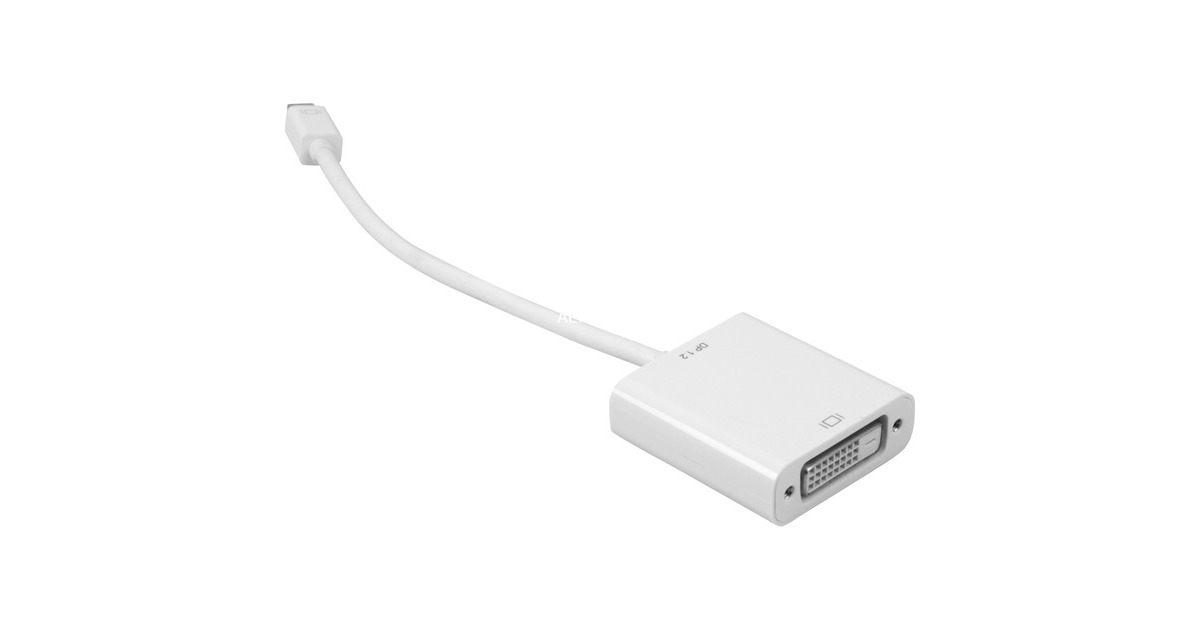 Sharkoon mini-DisplayPort 1.2 auf DVI-D-Adapter(weiß, 15 cm)