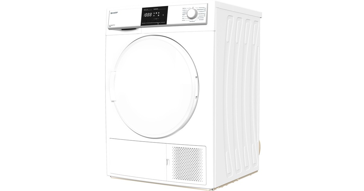 Sharp KD-HHB8S7PW2-DE, Wärmepumpen-Kondensationstrockner(weiß)