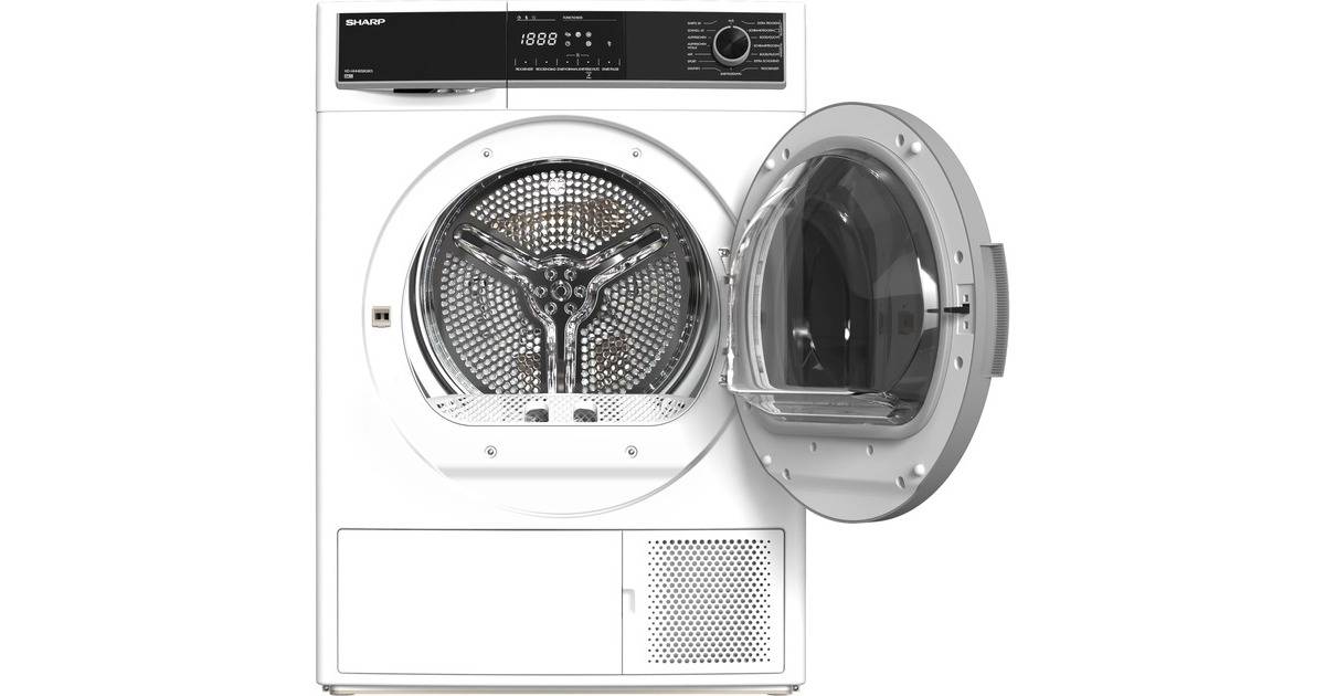 Sharp KD-HHH8S8GW3-DE, Wärmepumpen-Kondensationstrockner(weiß)