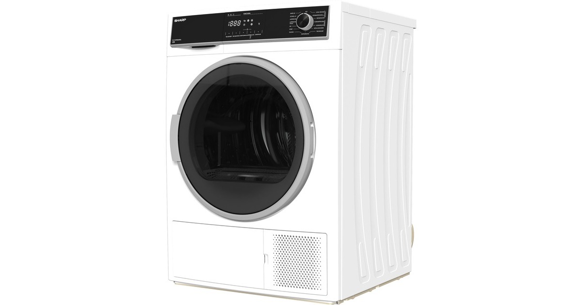 Sharp KD-HHH8S8GW3-DE, Wärmepumpen-Kondensationstrockner(weiß)
