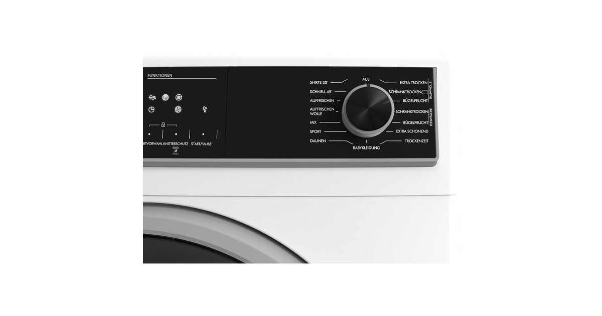 Sharp KD-HHH8S8GW3-DE, Wärmepumpen-Kondensationstrockner(weiß)